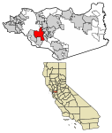 Contra Costa County California Incorporated and Unincorporated areas Lafayette Highlighted 0639122